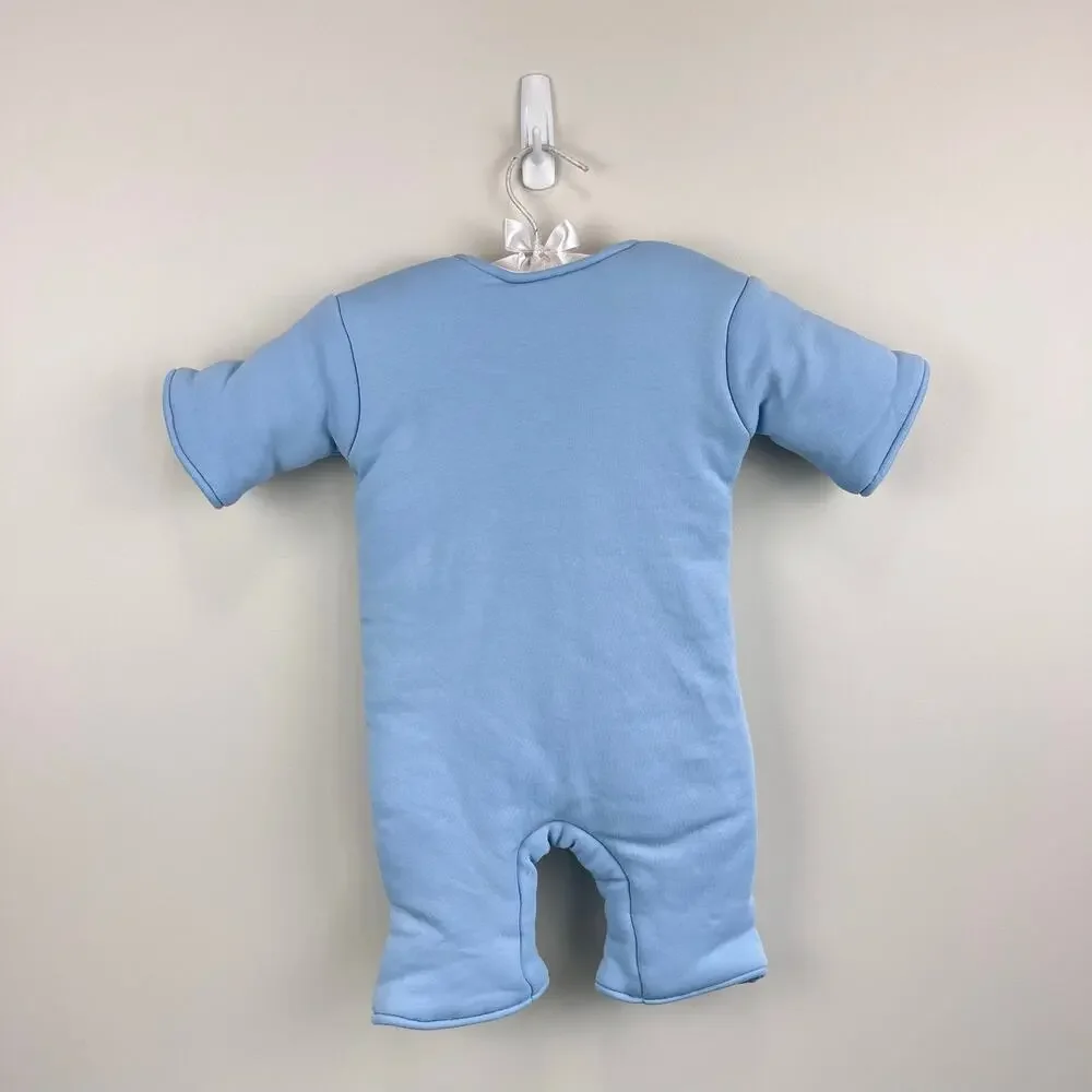 Baby Merlin Magic Sleepsuit Blue Cotton Large 3-6 Months